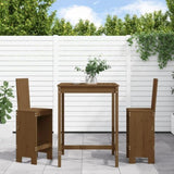 3 Piece Garden Bar Set Honey Brown Solid Wood Pine 3157766