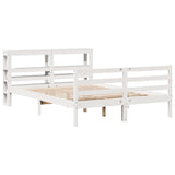 Bed Frame without Mattress White 120x200 cm Solid Wood Pine 3305825