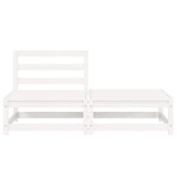 Garden Lounge Set White Solid pinewood Medium Modular 805696