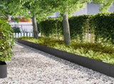 Lawn Edging 50 pcs Black 100 x 0.05 x 30 cm Cold Rolled Steel 3335788