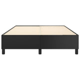 Box Spring Bed Frame Black Double Faux Leather 3121216