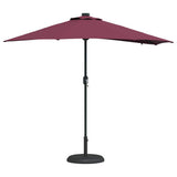 Garden Parasol Bordeaux Red 294 x 150 x 223 cm 42003263