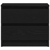 Bedside Cabinet Black Oak 50 x 40 x 43.5 cm Engineered Wood 862611
