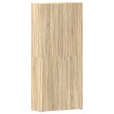 Shoe Cabinet with Door Brown 80 x 35.5 x 180 cm Engineered wood 3333838