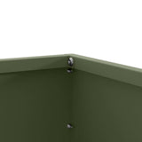Lawn Edging 6 pcs Olive Green 60 x 60 x 13 cm Steel 874737
