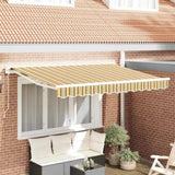 Retractable Awning Manual Multicolour Stripe 350x200 cm Fabric 3329703