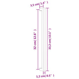 Cabinet Handles 20 pcs Gold 320 mm Stainless Steel 3203649