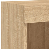 TV Cabinets with LED Lights 2 pcs Sonoma Oak 100x30x30 cm 837160