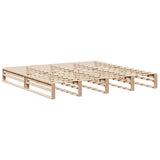 Bed Frame without Mattress 200x200 cm Solid Wood Pine 3302321