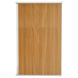 Wall-mounted Garden Shed Brown 118x100x178 cm Galvanised Steel 316220