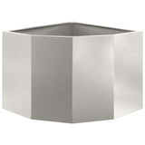 Corner Planter Silver 45 x 45 x 35 cm Stainless steel 883651