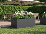 Garden Planter Anthracite 100 x 50 x 50 cm Cold-rolled Steel 8005278