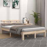 Bed Frame without Mattress Solid Wood 140x200 cm 814754