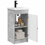 Bathroom Vanity with Sink Concrete Grey 42 x 40 x 84.5 cm 890027
