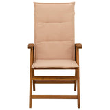 Reclining Garden Chairs 2 pcs Natural Solid Acacia Wood 42041429