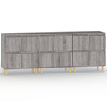 Sideboards 3 pcs Grey Sonoma 60x35x70 cm Engineered Wood 3185773