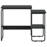 Desk with Storage Black Oak 100 x 50 x 75 cm 8007990