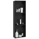 Shower Niche Black 92 x 32 x 10 cm Stainless Steel 42012678