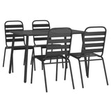 Garden Dining Set Anthracite Steel 3187991