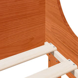 Bed Frame without Mattress Wax Brown 100x200 cm Solid Wood Pine 3306428