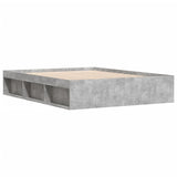 ZNTS Bed Frame without Mattress Concrete Grey 160x200 cm 3203876