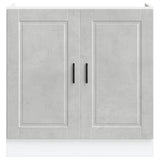 Sink Base Cabinet "Porto" Concrete Grey 80x46x81.5 cm Engineered Wood 853931