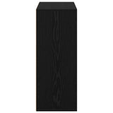 Sideboard with Drawer Black Oak 60 x 33.5 x 84 cm 8000469