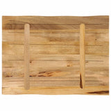 Table Top Live Edge 80x60x3.8 cm Solid Wood Rough Mango 370692