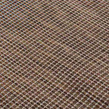Outdoor Flatweave Rug 140x200 cm Brown 340789
