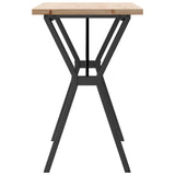 Dining Table Y-Frame 100x50x75.5 cm Solid Wood Pine and Steel 3282785