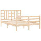 Bed Frame without Mattress 140x200 cm Solid Wood 3193921