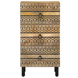 Sideboard 40x33.5x75 cm Solid Rough Wood Mango 4018651