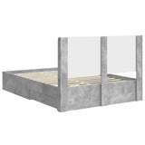 Bed Frame with Storage and Headboard Concrete Grey 3414090