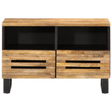 TV Cabinet 70x34x46 cm Solid Wood Rough Mango 377441
