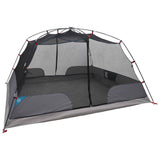 Backpacking Tent Blue 4-Person 185T Polyester with PU Coating 42017413