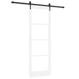 Sliding Door White and Black 83 x 232 cm 3332394