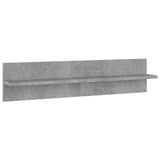 Wall Shelf 4 pcs Concrete Grey 80x11.5x18 cm Engineered Wood 807342