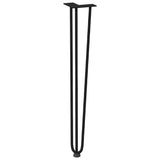 hairpin legs for console tables for Console Table 4 pcs Black 72 cm Solid Steel 4012444