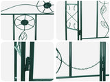 Garden Arch Plain Green 115 x 37 x 226 cm 42021349