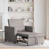 Pull out Sofa Bed Single Taupe 90 x 165 x 87 cm Fabric 42002690