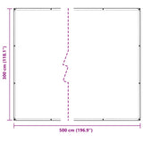 Clear Tarpaulin with Eyelets 3x5 m PVC 4018601