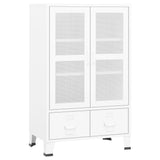 Industrial Storage Chest White Metal 339622