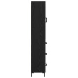Highboard Black Oak 34.5 x 34 x 180 cm Engineered Wood 3416226