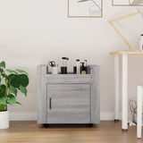 Desk Trolley Grey Sonoma 60x45x60 cm Engineered Wood 816614