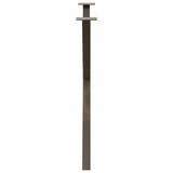 Dining Table Legs X-Shaped 2 pcs Natural Steel 90x cm Steel 4012927
