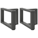 Coffee Table Legs T-Shaped 2 pcs Anthracite 50x25x cm Steel 4013010