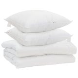 Duvet with Pillow 3 pcs White Microfibre 3377387
