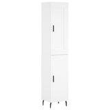 Highboard White 34.5x34x180 cm Engineered Wood 3200145
