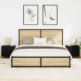 Bedside Cabinet 2 pcs Black Oak 50 x 39 x 41 cm Engineered Wood 863077