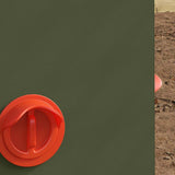 Chicken Feeder Olive Green 32.5 x 20.5 x 43 cm 874685
